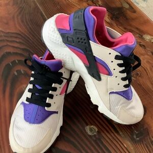 Women's Athletic Shoes in White, Pink, and Purple